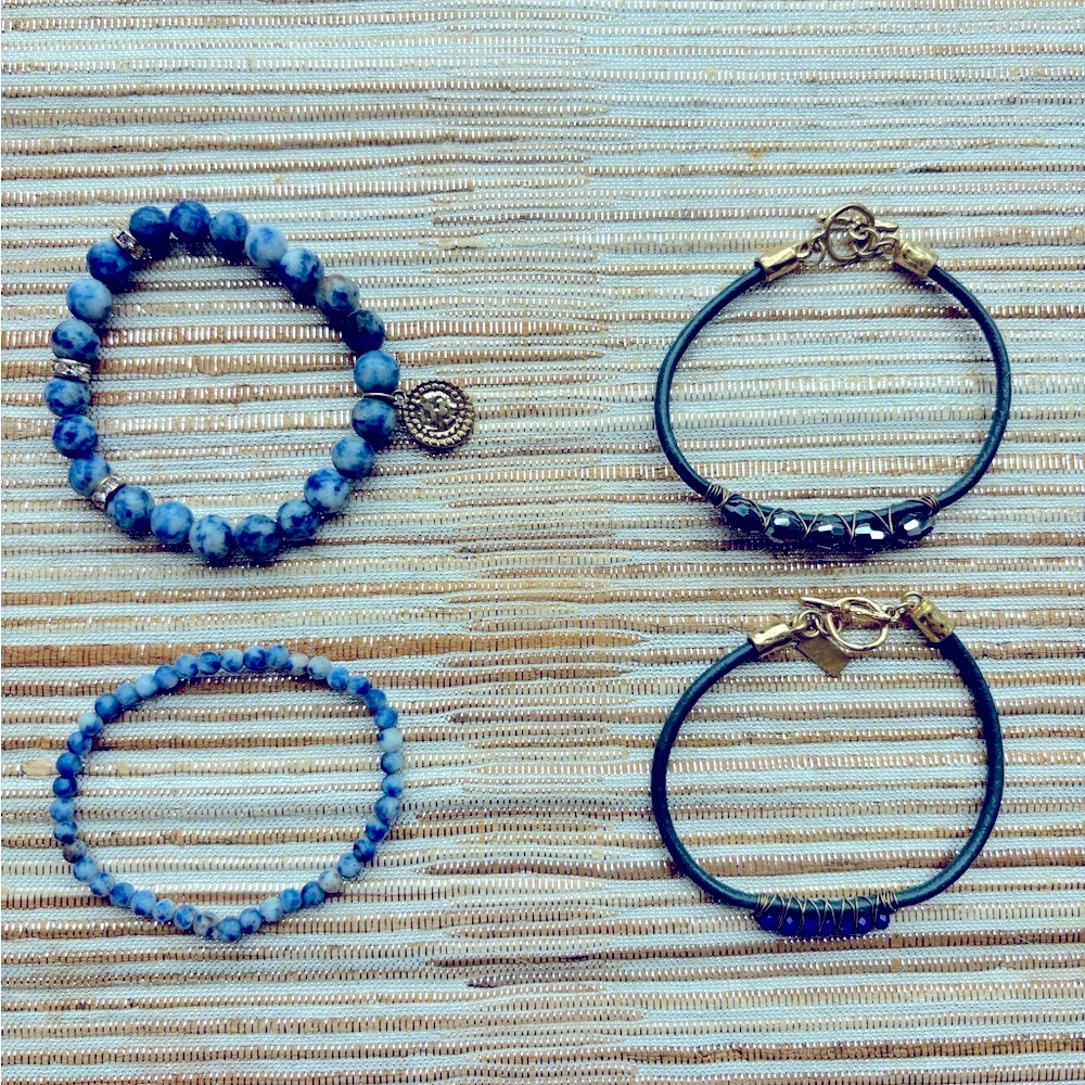 2 Pairs of Blue Bracelets